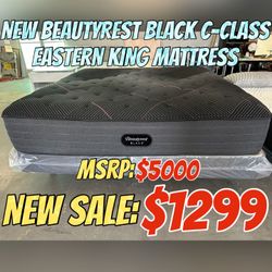NEW BEAUTYREST BLACK C-CLASS EASTERN KING MATTRESS