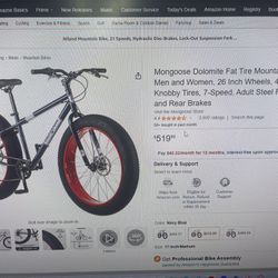 Mongoose Dolomite Fat Tire Mountain Bike