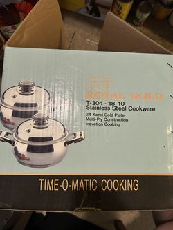 Royal Gold Time O Matic T-304 -18-10 Cookware