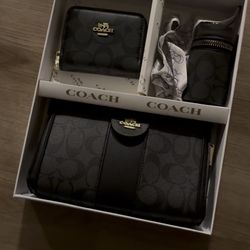 Black coach Purse Set