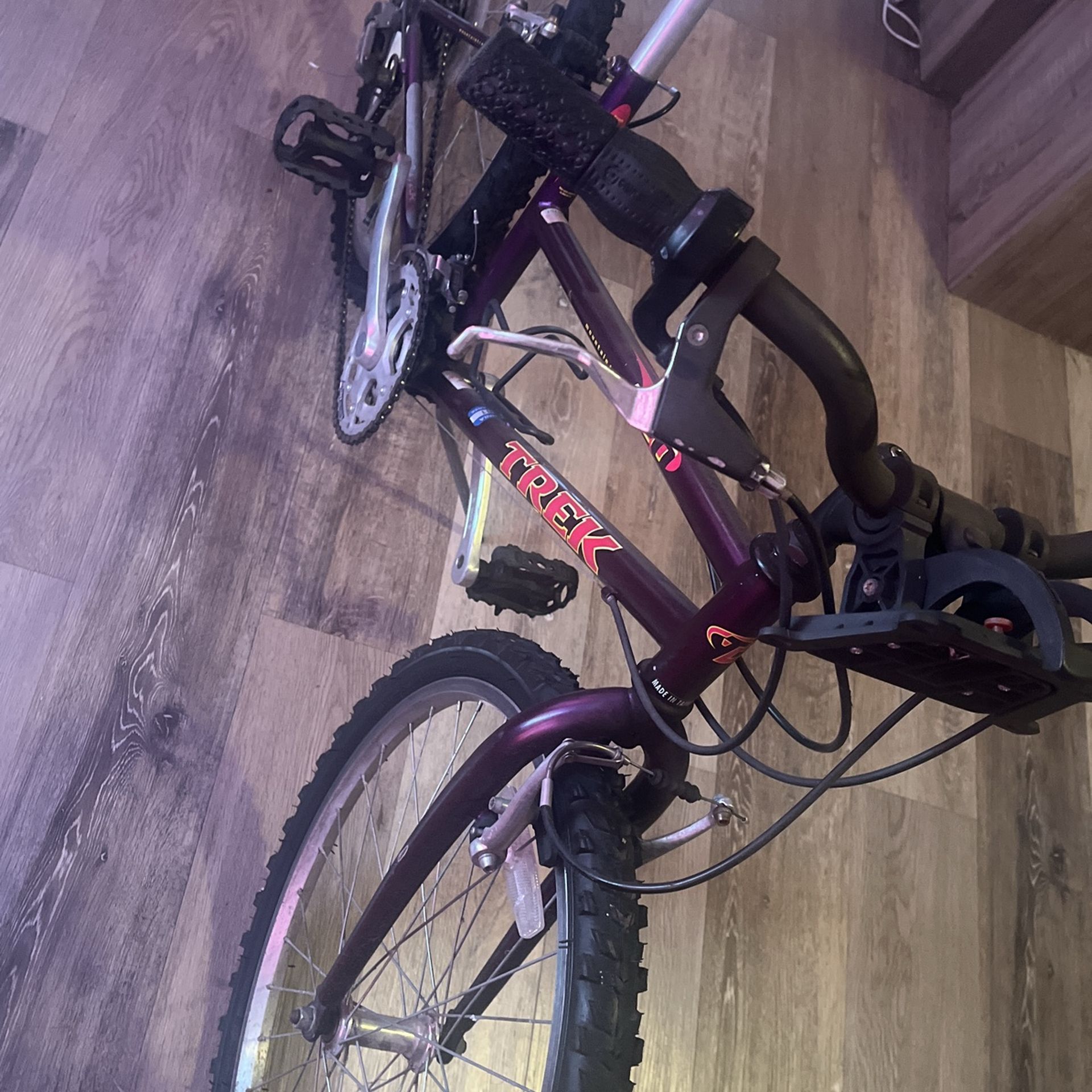 Purple Trek Mountain Bike