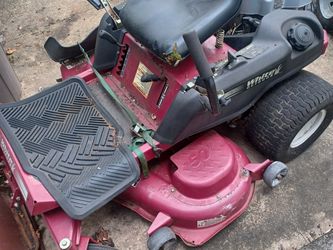 50" White Outdoor Zero Turn Mower