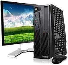 Lenovo Intel i5 Desktop With 2 Monitors For Business Use 