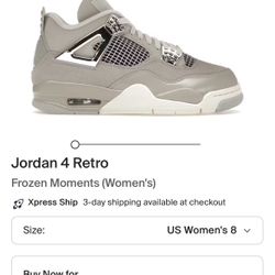 Jordan 4 Frozen Moments