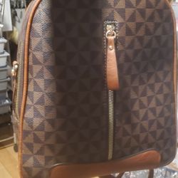 Brown Backpack 