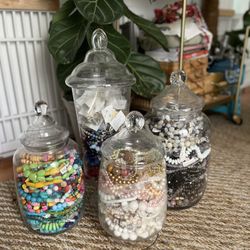 Large Jars Of Beads
