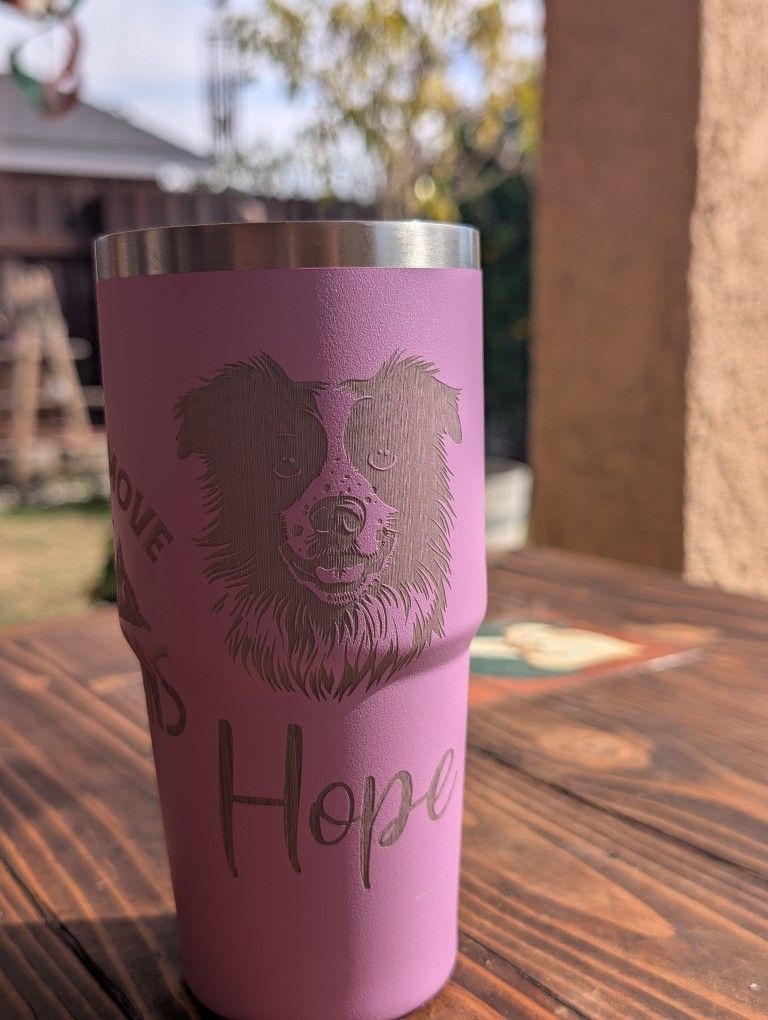 Personalized tumblers w/Laser Engraving