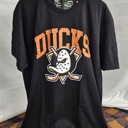 Men's Mitchell & Ness Anaheim Ducks NHL Legendary Slub T-Shirt Size 2XL