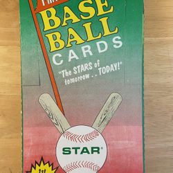 1989 Star Minor League Baseball Card  Box. . Negotiable 