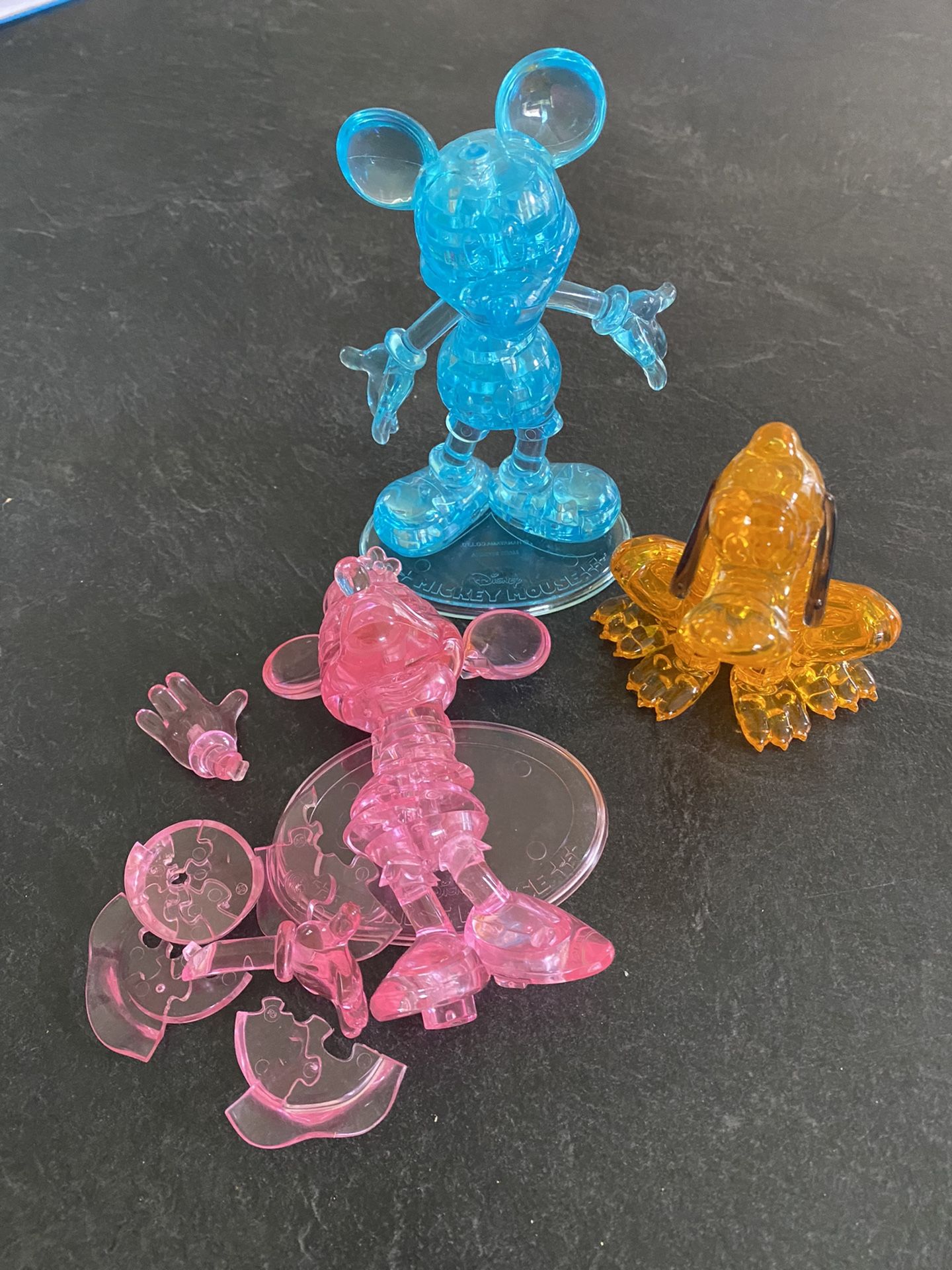 Pluto, Mickey Mouse, Minnie Mouse & Dumbo 3D Crystal Puzzle 