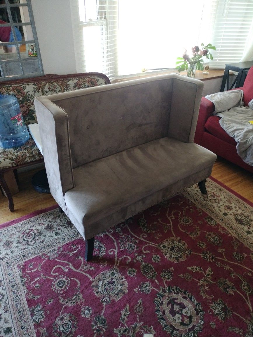 Nice Soft Use Felt Two Seat  Couch