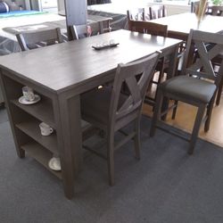 Counter Height Table and 4 Chairs
