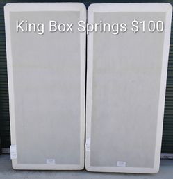 King Box Springs $100