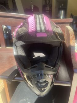 Pink Youth Dirt Bike Helmet