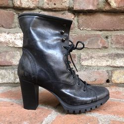 Mally Hand Crafted Italian Leather Heeled Boots