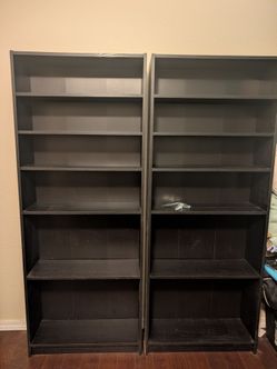 Tall bookshelves