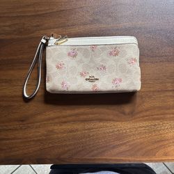 Coach Floral Wristlet Wallet 