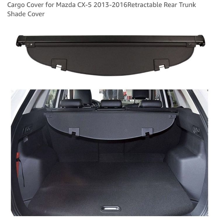 Cargo Cover for Mazda CX-5 2013-2016 Retractable Rear Trunk Shade Cover