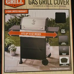 Expert Grill Heavy Duty 3-4 Burner Gas Grill Cover, 62 inch, Waterproof BBQ Cover