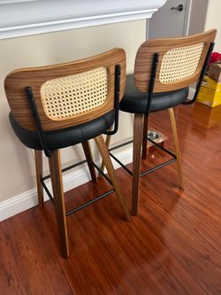 Faux Leather Barstools