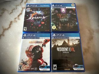 4 New Playstation PS4 PSVR Games All Factory Sealed