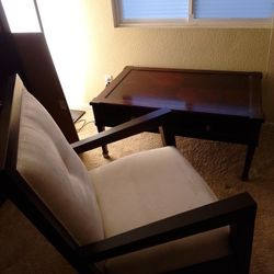 Bassett Set Solid Wood  Chair and Table 90s 