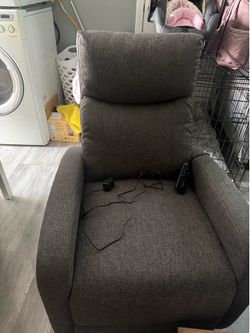 Recliner with lower back massage