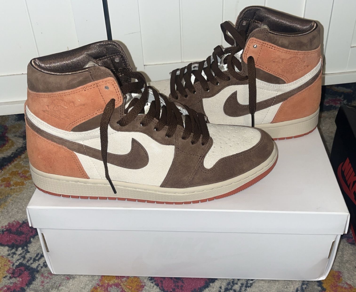 Size 10.5 Women/ 9 Men- Air Jordan 1 Retro OG High Dusted Clay W