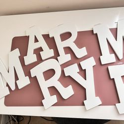 FREE Marry Me MDF Letters – 10” Tall