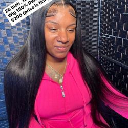 Bone Straight 26 Inch Lace Wig 
