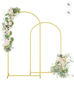Gold Arch Stands 5’ & 6.2’