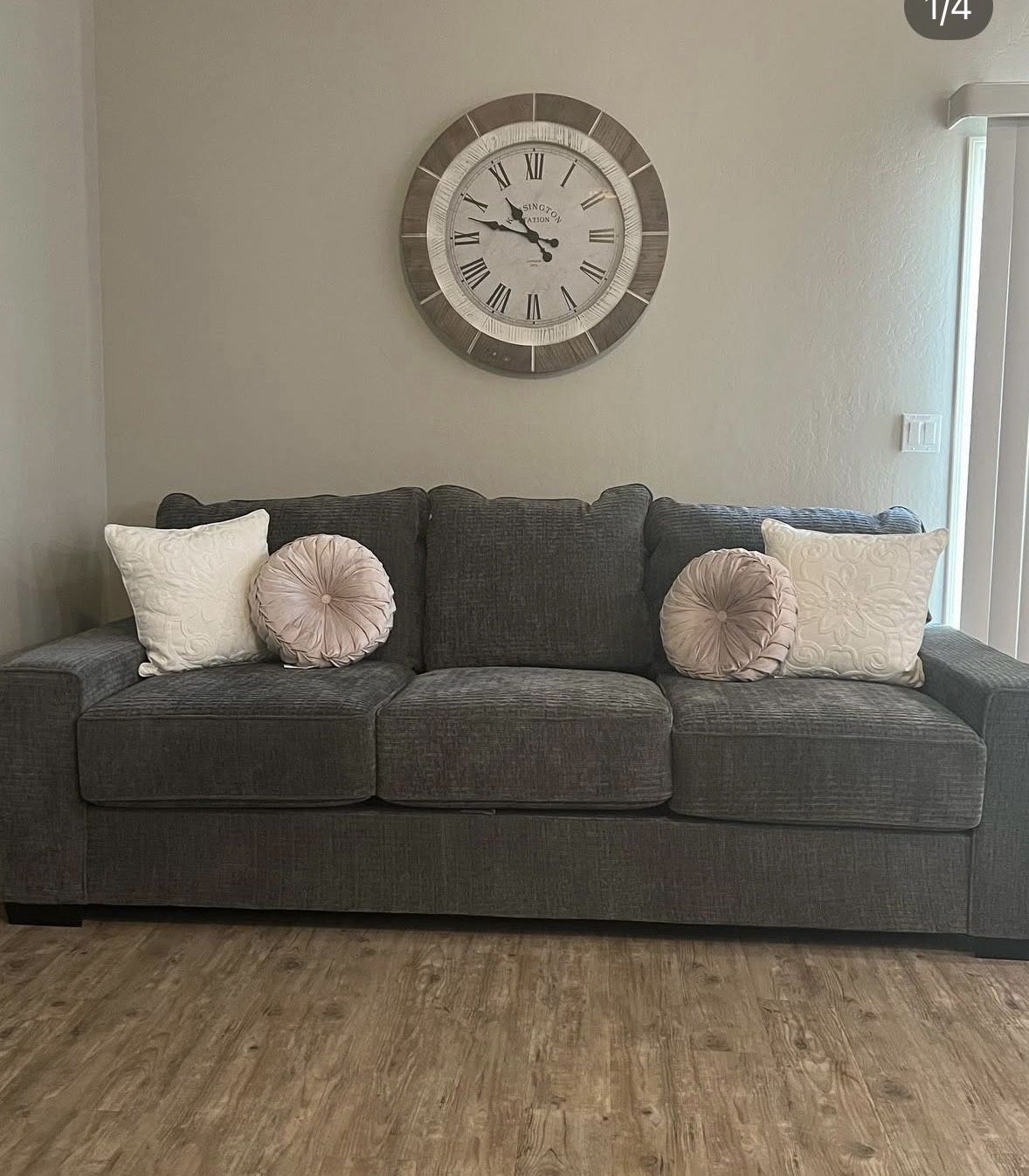 Gray Couch Set (full length and love seat)