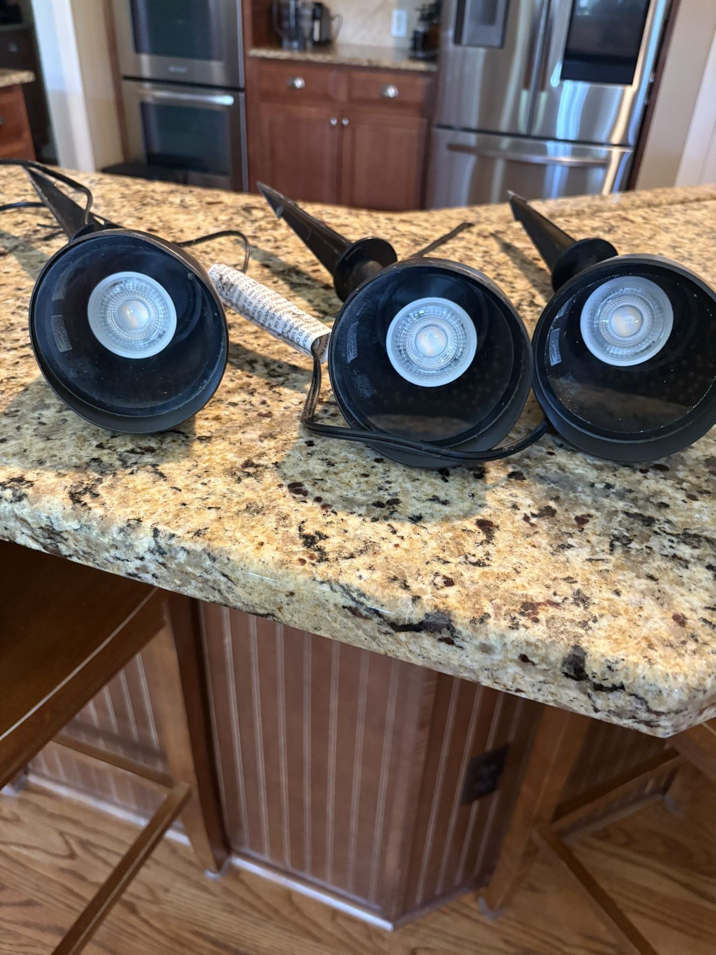 set of 3 400-Lumen 5-Watt Olde Bronze Low Voltage Hardwired LED Flood Light
