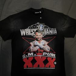 Hellstar x CM Punk WrestleMania XXX T-Shirt – New w/ Tags (size Large and XL)