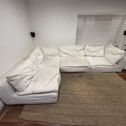 FREE White Modular Sectional Couch – Must Pick Up Before Friday