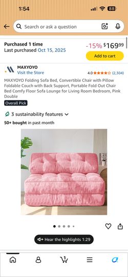 Pink sofa