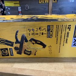 DEWALT 20V MAX 12in. Brushless Battery Powered Chainsaw, Tool Only