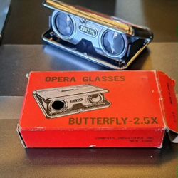 vintage "Butterfly" brand opera glasses 