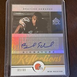 Cleveland Browns Braylen Edwards Autographed Rookie Card 