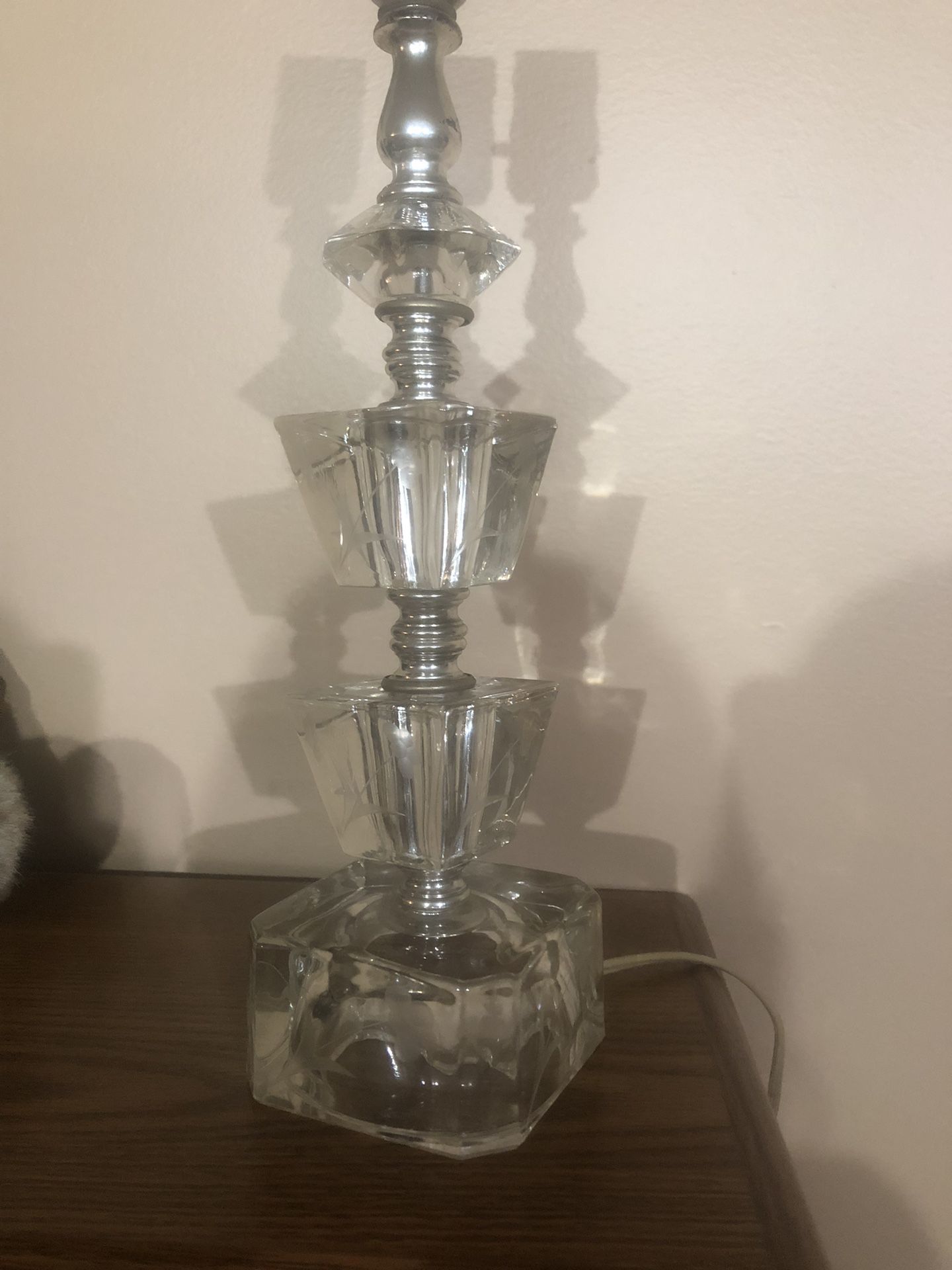 Vintage Stacked Glass Lamp