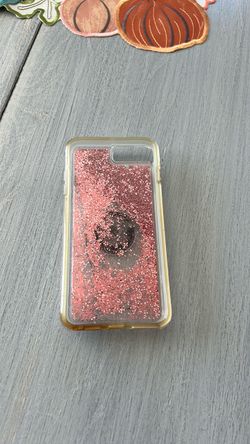 Rose Gold Glitter Phone Case with PopSocket