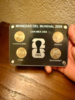 Monedas del mundial para coleccionar.