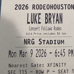 Luke Bryan Rodeo Tickets