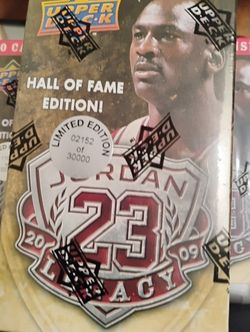 2009 MICHAEL JORDAN LEGACY UD HOF EDITION-LE & #'S 100 BOX SET NIB SEALED