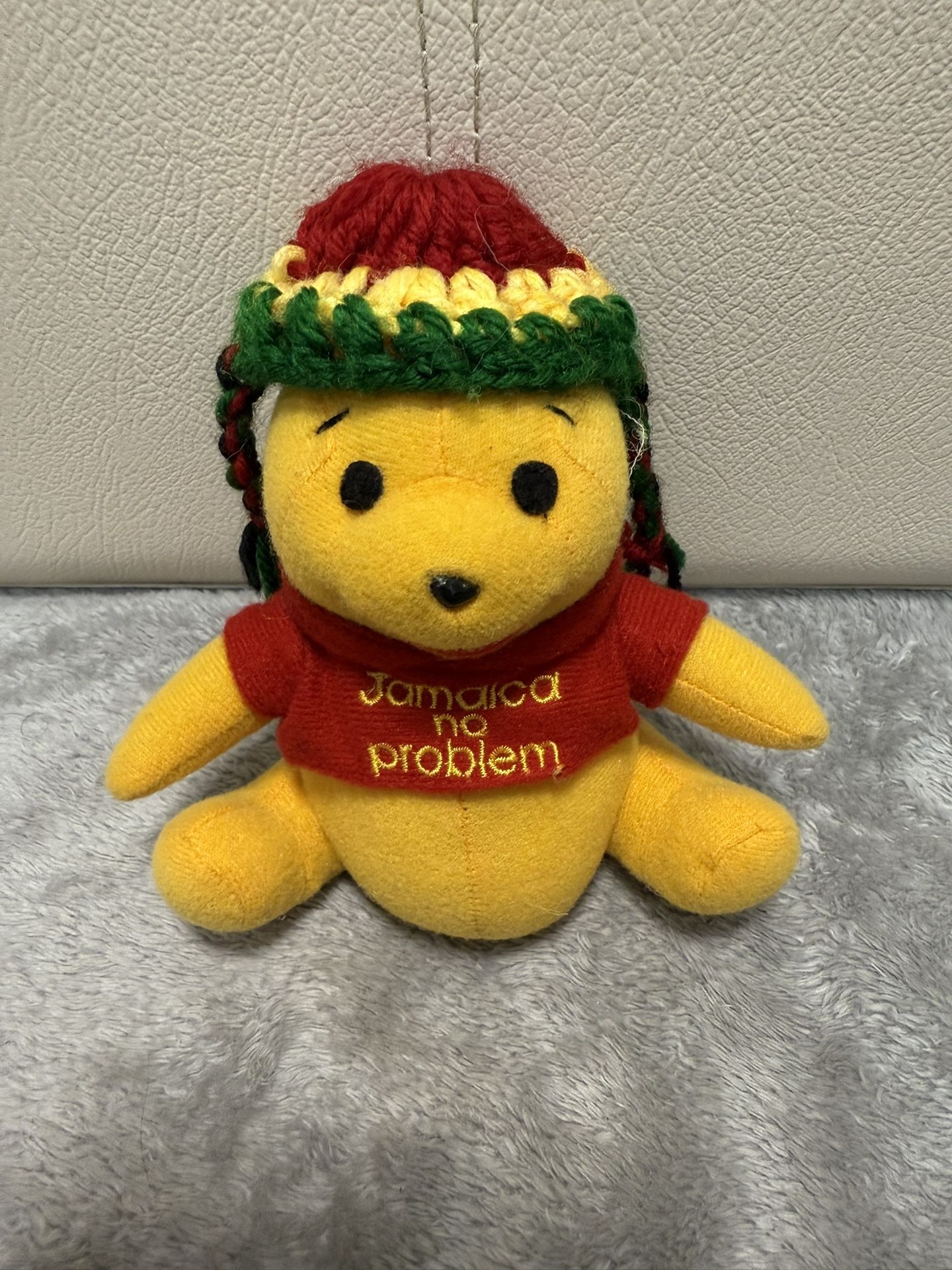 Winnie the Pooh Six inch Plush Jamaica No Problem 6" shirt dreads