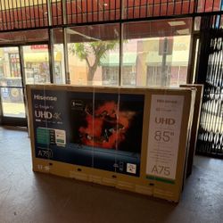 85” HISENSE A75 SERIES 4K HDR SMART TV 