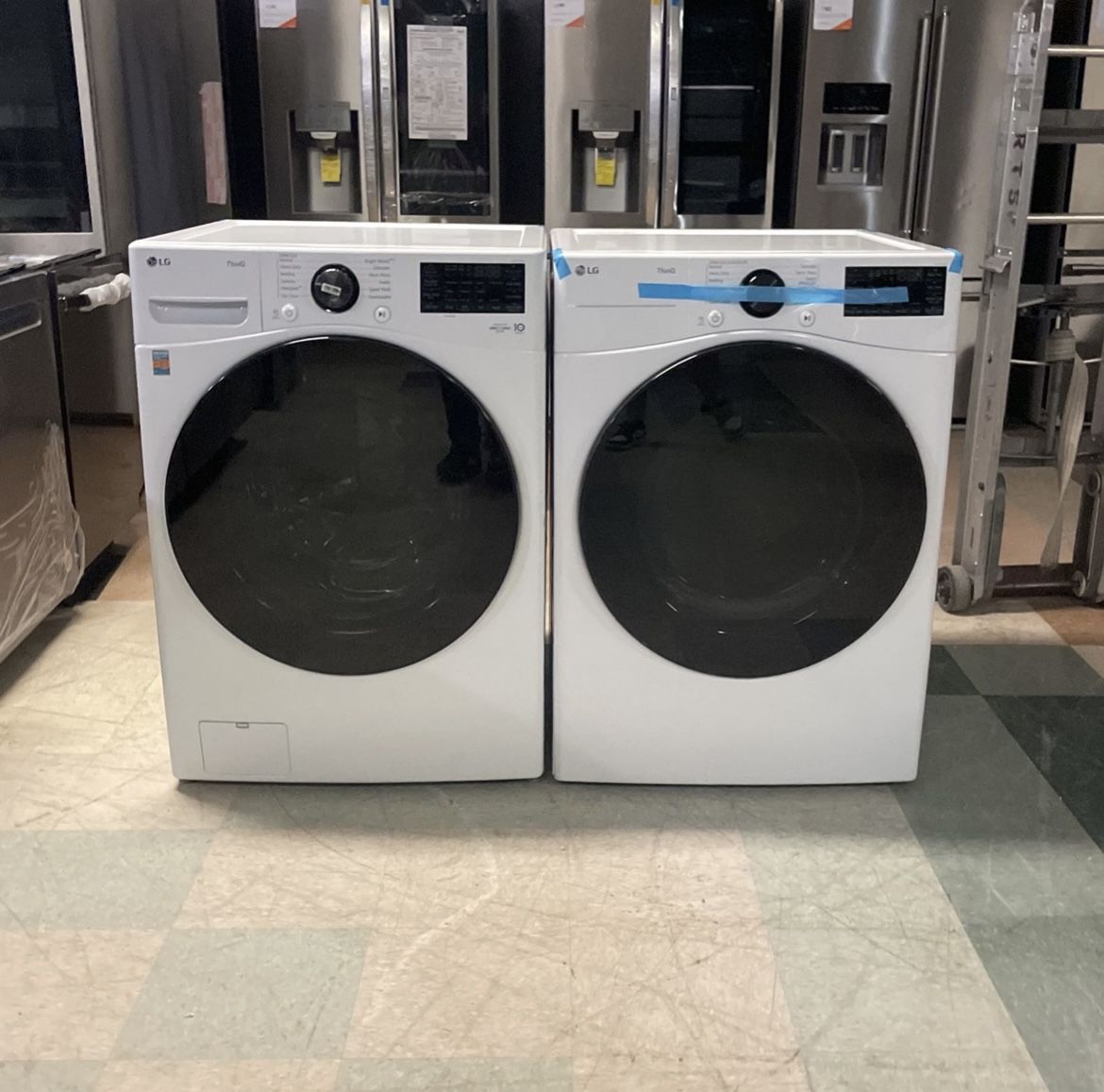 L G ThinQ Front Load Washer And Dryer Set‼️ Turbo Wash💸💸