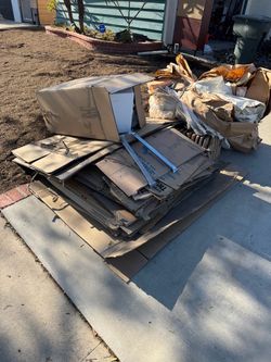 Moving boxes and packing material