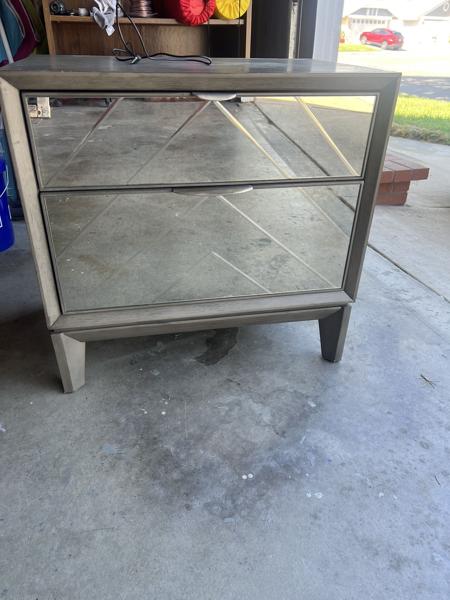Mirror Side Table