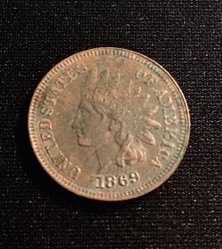1869 Indian Head Penny - High Grade